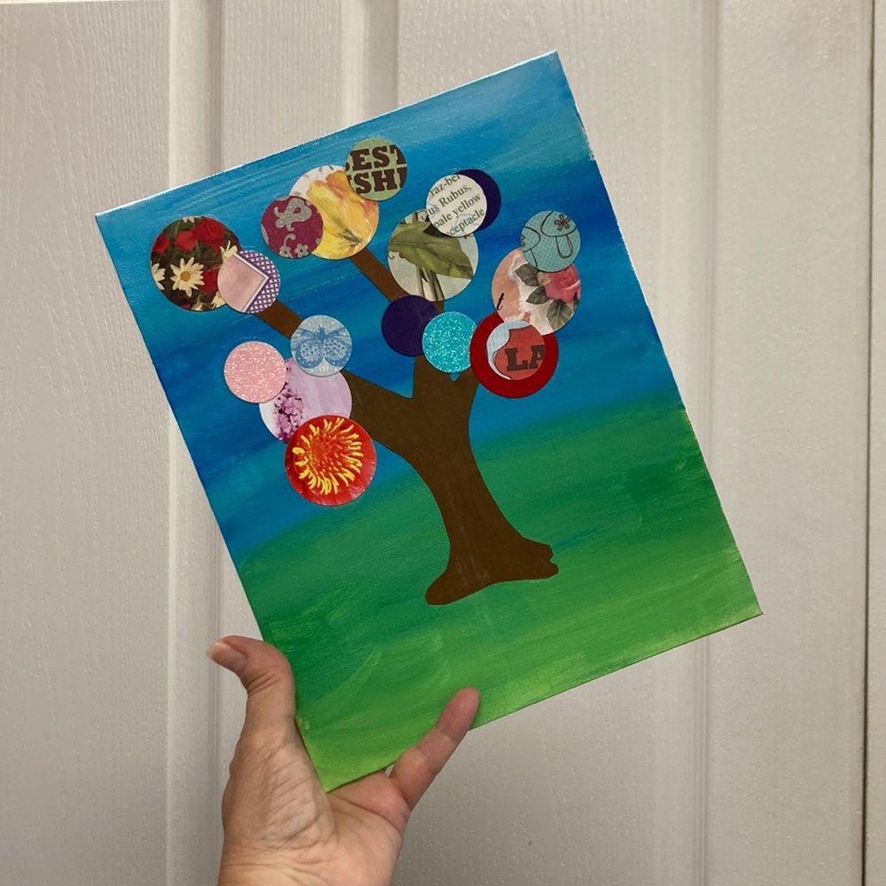 Tree of life collage NEW made by me, ready to frame